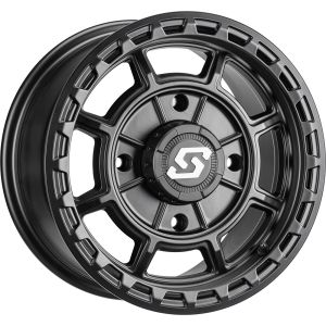 Sedona Rift 14x7 ATV/UTV Wheel - Satin Black 4/137 +10mm