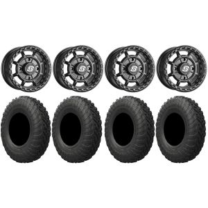 Sedona Rift 15x6 Wheels Black 30