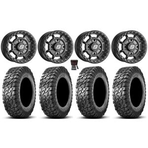 Sedona Rift 15x6 Wheels Black 30