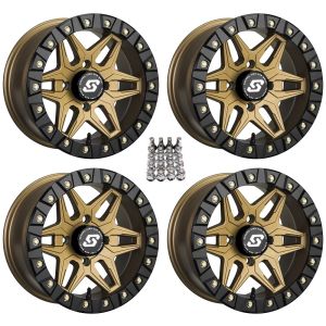 Sedona Split 6 Beadlock ATV Wheels/Rims Bronze 14