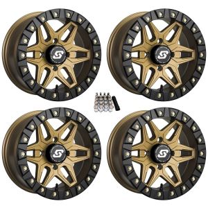 Sedona Split 6 Beadlock UTV Wheels/Rims Bronze 15