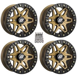 Sedona Split 6 Beadlock ATV Wheels/Rims Bronze 15