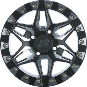 Sedona Split 6 Beadlock ATV Wheel - Machined/Black [14x7] 4/137 +10mm