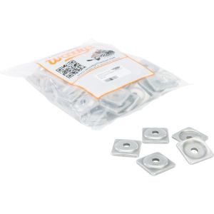 Woody's Traction Aluminum Square Single Support Plates - 96 Pack