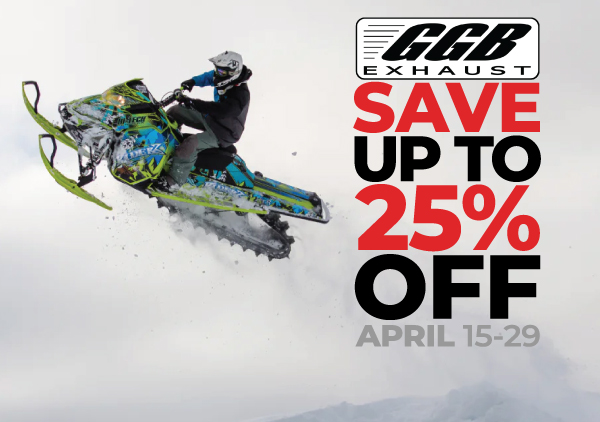 Save up to 25% Off GGB snowmobile mufflers!