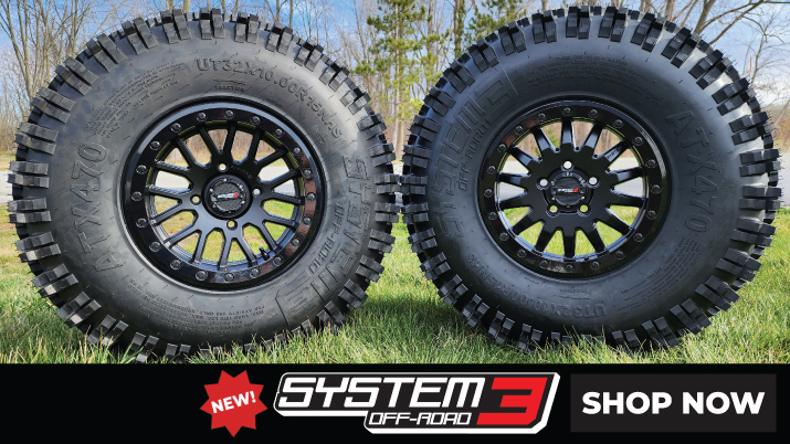 New wheels and tires from System 3 Off-Road!