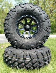 32x10-14 Carnivores mounted on 14" MSA Clutch wheels